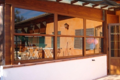 VERANDA COLORE LEGNO STILE COUNTRY (VITERBO ITALIA)