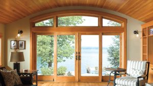 Aluminum wooden windows